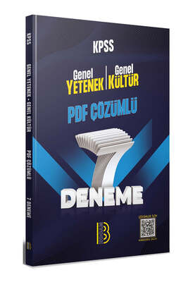 Benim Hocam Yayınları 2023 KPSS Genel Yetenek Genel Kültür PDF Çözümlü 7 Deneme - 1