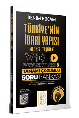Benim Hocam Yayınları Türkiye'nin İdari Yapısı Merkezi Teşkilat Video Ders Notları ve Tamamı Çözümlü Soru Bankası - 1