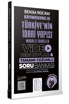 Benim Hocam Yayınları Kaymakamlık Türkiye'nin İdari Yapısı Mahalli İdareler Video Ders Notları ve Tamamı Çözümlü Soru Bankası - 1
