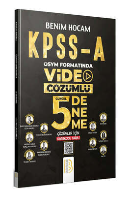 Benim Hocam Yayınları 2023 KPSS A Grubu ÖSYM Formatında Video Çözümlü 5 Deneme - 1