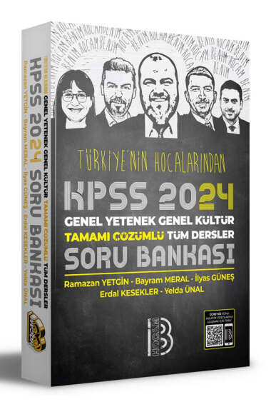 Benim Hocam Yayınları 2024 KPSS Lisans GK-GY Tüm Dersler Tamamı Çözümlü Soru Bankası - 1