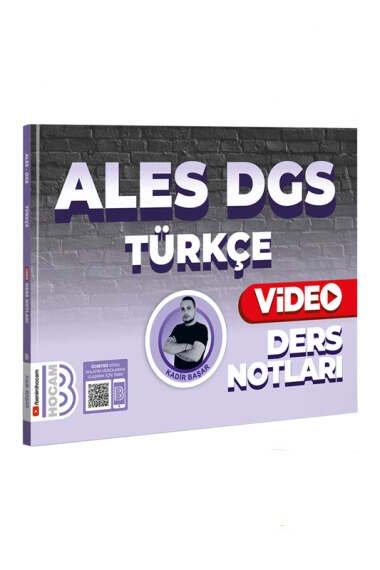 Benim Hocam Yayınları 2024 ALES DGS Türkçe Video Ders Notları - 1