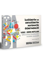 Benim Hocam Yayıncılık - Benim Hocam Yayınları 2021 ÖABT İlköğretim ve Ortaöğretim Matematik Öğretmenliği Diferansiyel Denklemler Analitik Geometri Video Ders Notları