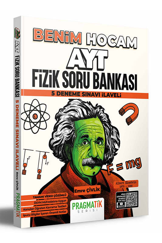 Benim Hocam Yayınları 2022 AYT Fizik Soru Bankası 5 Deneme Sınavı İlaveli Pragmatik Serisi