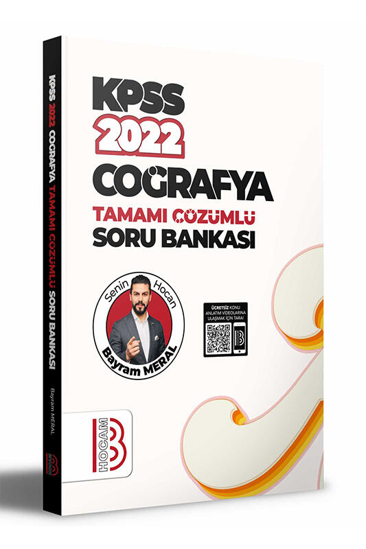 Benim Hocam Yayınları 2022 KPSS Coğrafya Tamamı Çözümlü Soru Bankası