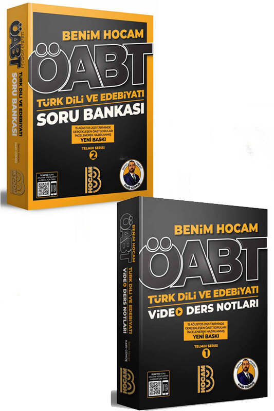 Benim Hocam Yayınları 2022 ÖABT Türk Dili ve Edebiyatı Soru Bankası + Video Ders Notları Seti