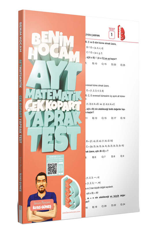 Benim Hocam Yayınları 2023 AYT Matematik Çek Kopar Yaprak Test