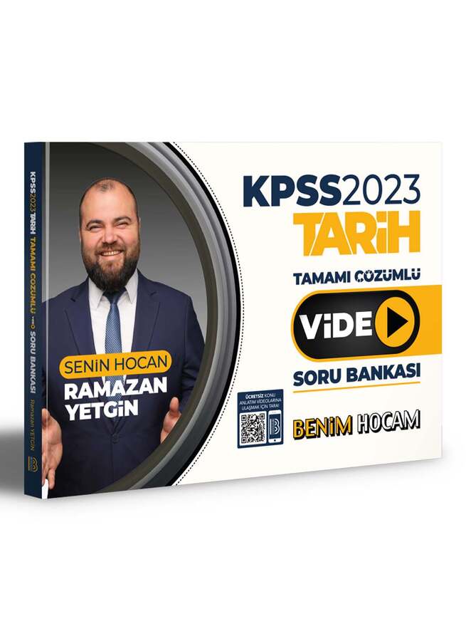 Benim Hocam Yayınları 2023 KPSS Tarih Tamamı Video Çözümlü Soru Bankası