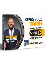Benim Hocam Yayıncılık - Benim Hocam Yayınları 2023 KPSS Tarih Tamamı Video Çözümlü Soru Bankası