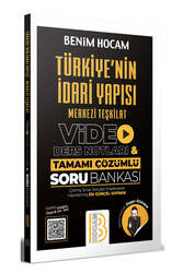 Benim Hocam Yayıncılık - Benim Hocam Yayınları Türkiye'nin İdari Yapısı Merkezi Teşkilat Video Ders Notları ve Tamamı Çözümlü Soru Bankası