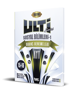 Bes Yayınları AYT Sosyal Bilimler-1 Ulti Serisi 15x16 Branş Denemeleri - 1