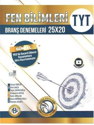 Bilgi Sarmal Yayınları 2023 TYT Fen Bilimleri 25 x 20 Branş Denemeleri - 1