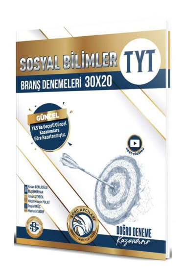 Bilgi Sarmal Yayınları 2024 TYT Sosyal Bilimler 30x20 Branş Denemeleri - 1