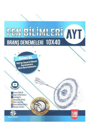 Bilgi Sarmal Yayınları 2024 AYT Fen Bilimleri 10x40 Branş Denemeleri - 1