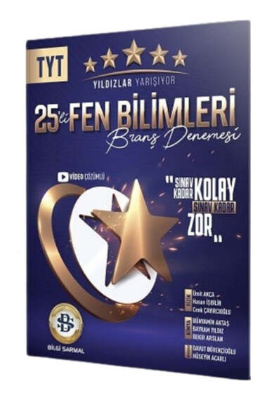 Bilgi Sarmal Yayınları 2024 TYT Fen Bilimleri Yıldızlar Yarışıyor 25'li Branş Denemesi - 1