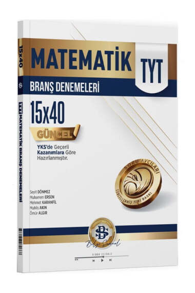Bilgi Sarmal Yayınları 2026 TYT Matematik 15 x 40 Branş Denemeleri - 1