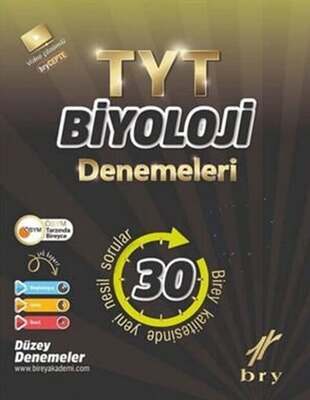 Birey Yayınları TYT Biyoloji 30 Deneme - 1