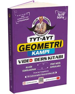 Bıyıklı Matematik Yayınları TYT AYT Geometri Video Ders Kitabı (Selim Yüksel) - 1