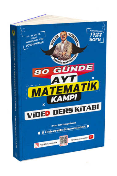 Bıyıklı Matematik 80 Günde AYT Matematik Video Ders Kitabı - 1