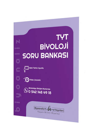 Biyoanaliz Yayınları 2024 TYT Biyoloji Soru Bankası - 1