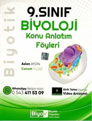 Biyotik Yayınları 9. Sınıf Biyoloji Konu Anlatım Föyleri - 1