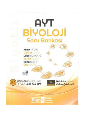 Biyotik Yayınları AYT Biyoloji Soru Bankası - 1