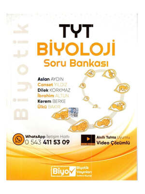 Biyotik Yayınları TYT Biyoloji Biyotik Soru Bankası - 1