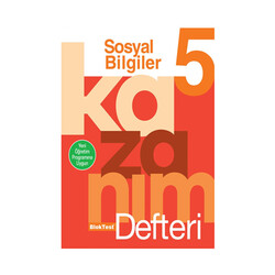 ​Bloktest Yayınları 5. Sınıf Sosyal Bilgiler Kazanım Defteri - Bloktest Yayınları