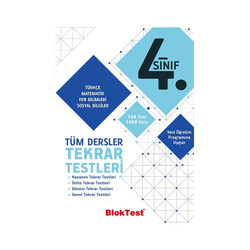 Bloktest Yayınları 4. Sınıf Tüm Dersler Tekrar Testleri - Bloktest Yayınları