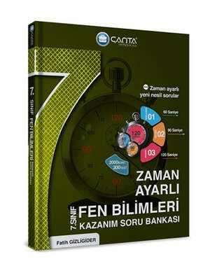Çanta Yayınları 7.Sınıf Fen Bilimleri Zaman Ayarlı Kazanım Soru Bankası - 1
