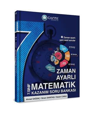 Çanta Yayınları 7.Sınıf Matematik Zaman Ayarlı Kazanım Soru Bankası - 1