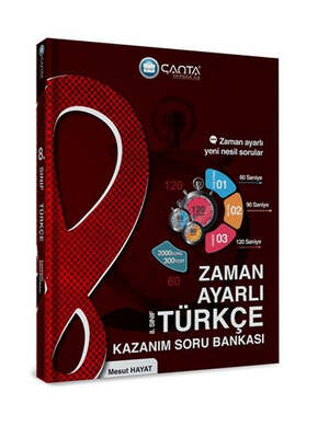 Çanta Yayınları 8.Sınıf Türkçe Zaman Ayarlı Kazanım Soru Bankası - 1