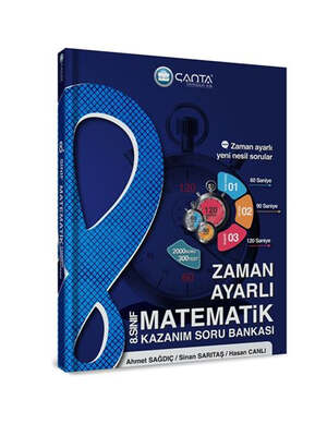 Çanta Yayınları 8.Sınıf Matematik Zaman Ayarlı Kazanım Soru Bankası - 1