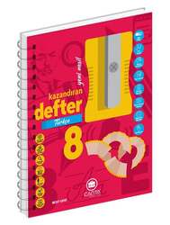 Çanta Yayınları - Çanta Yayınları 8.Sınıf Türkçe Okula Yardımcı Kazandıran Defter