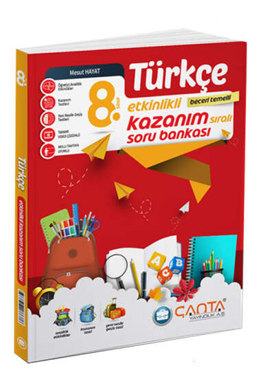 Çanta Yayınları 8. Sınıf Türkçe Etkinlikli Kazanım Soru Bankası - 1