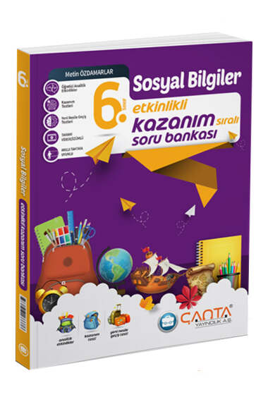 Çanta Yayınları 6.Sınıf Sosyal Bilgiler Etkinlikli Kazanım Soru Bankası - 1