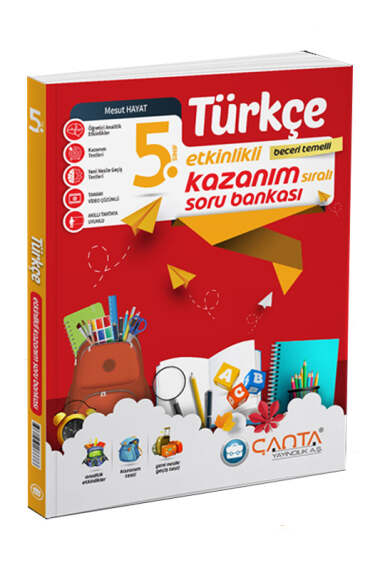 Çanta Yayınları 5.Sınıf Türkçe Etkinlikli Kazanım Soru Bankası - 1