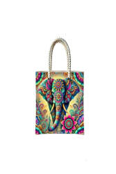 Çantasepette Mandala Sanatsal Temalı Fermuarlı Günlük Kullanım Bez Çanta - Çantasepette