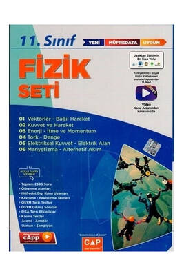 Çap Yayınları 11. Sınıf Anadolu Lisesi Fizik Seti - 1