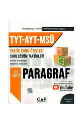 Çap Yayınları - Çap Yayınları TYT AYT MSÜ Paragraf Konu Özetli Soru Çözümleri