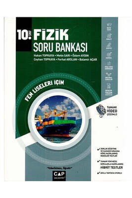 Çap Yayınları 10. Sınıf Fizik Fen Lisesi Soru Bankası - 1