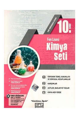 Çap Yayınları 10. Sınıf Fen Lisesi Kimya Seti - 1