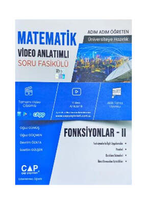 Çap Yayınları Matematik Fonksiyonlar 2 Video Anlatımlı Soru Fasikülü - 1