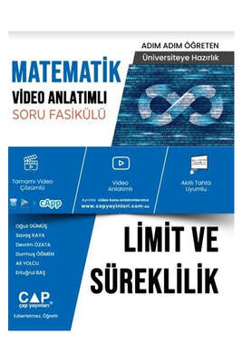 Çap Yayınları Limit ve Süreklilik Konu Anlatımlı Soru Bankası - 1