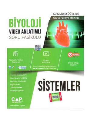 Çap Yayınları Üniversiteye Hazırlık Biyoloji Sistemler Video Anlatımlı Soru Fasikülü - 1