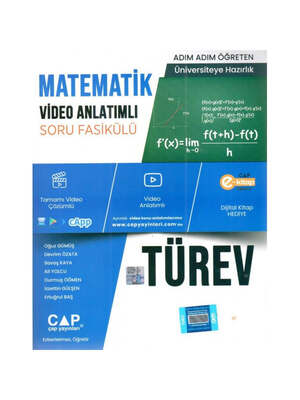 Çap Yayınları Matematik Fasikülleri Türev Konu Anlatımlı Soru Bankası - 1