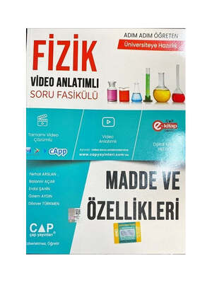 Çap Yayınları Fizik Madde ve Özellikleri Konu Anlatımlı Soru Bankası - 1