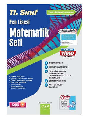 Çap Yayınları 11. Sınıf Matematik Fen Lisesi Seti - 1