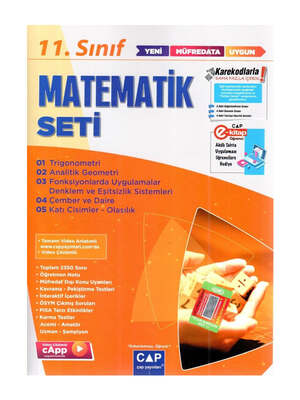 Çap Yayınları 11. Sınıf Matematik Anadolu Seti - 1