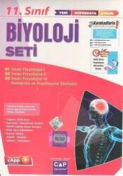 Çap Yayınları - Çap Yayınları 11.Sınıf Anadolu Biyoloji Seti